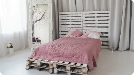 زیبایی و طراحی پالت چوبی تخت